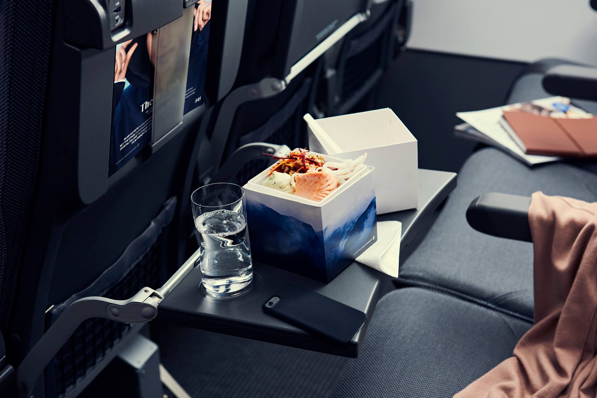 view of passenger seat in an airplane