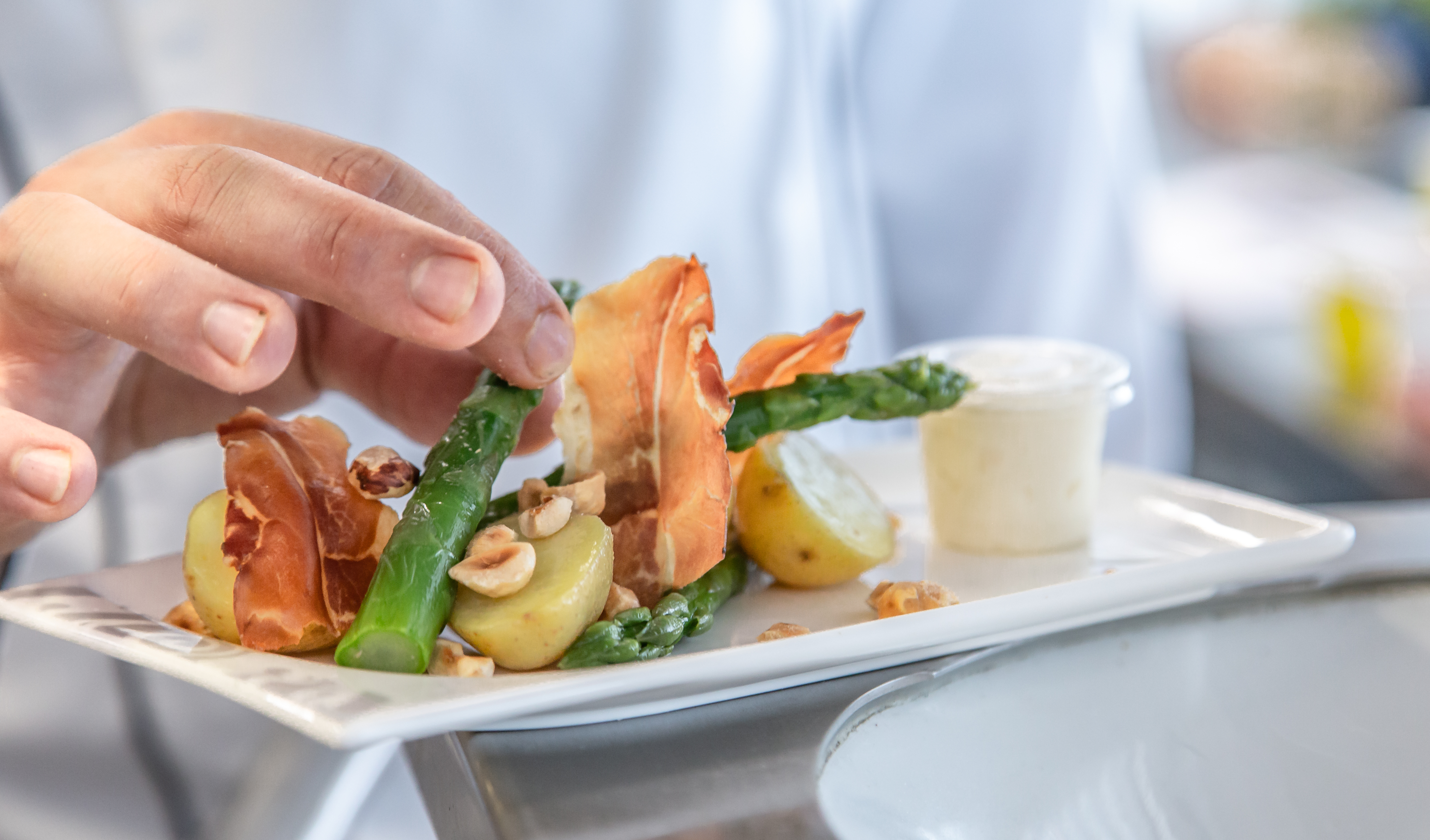 food on a white plate